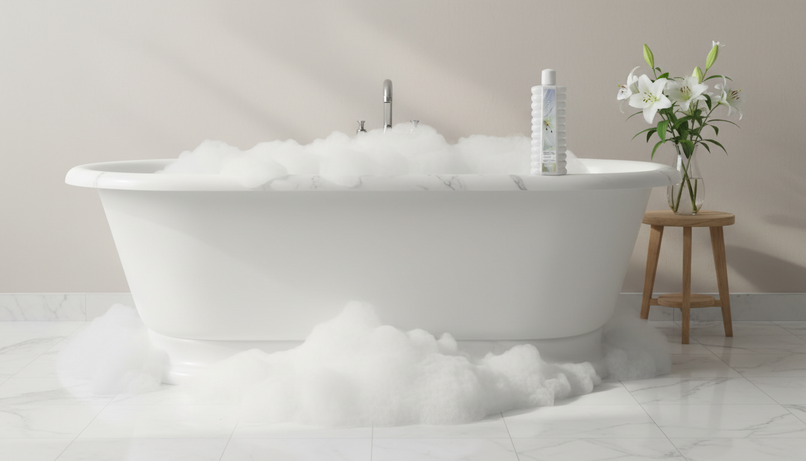 Beyaz Zambak Banyo Köpüğü ile Spa Deneyimi: Evde Lüks Bir Banyo Ritüeli